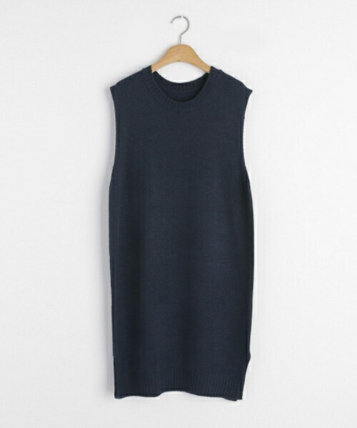 DHOLIC（ディーホリック）の「ロングニットベスト（ベスト・レディース・ピンク/レッド/ブルー/ベージュ・FREE）」の3枚目の写真