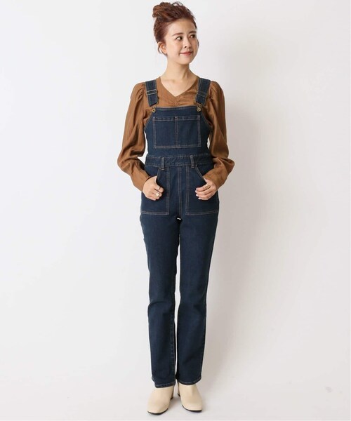 U by SPICK&SPAN（ユーバイスピックアンドスパン）の「U-ginal タイトデニムオールインワン3◆（パンツ・ブラック/34/36/38/(001)/在庫なし）」の2枚目の写真