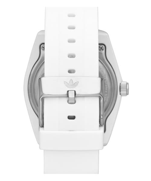adidas（アディダス）の「adidas Originals 'Santiago' Silicone Strap Watch, 42mm（アナログ腕時計・White/ Silver）」の2枚目の写真