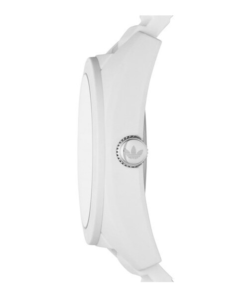 adidas（アディダス）の「adidas Originals 'Santiago' Silicone Strap Watch, 42mm（アナログ腕時計・White/ Silver）」の4枚目の写真
