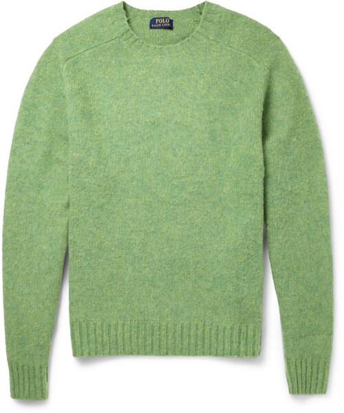 POLO RALPH LAUREN（ポロ ラルフ ローレン）の「Polo Ralph Lauren Suede Elbow Patch Brushed KnittedWool Sweater