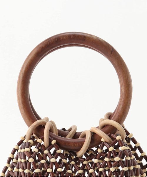JOINT WORKS(ジョイントワークス)の「サークルハンドウッドビーズBAG◆(バッグ・ブラウン/フリー/残り3点)」の11枚目の写真