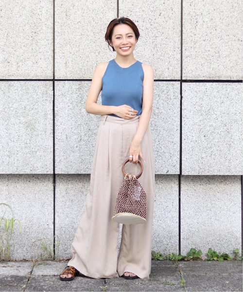 JOINT WORKS(ジョイントワークス)の「サークルハンドウッドビーズBAG◆(バッグ・ブラウン/フリー/残り3点)」の3枚目の写真