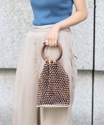 JOINT WORKS | サークルハンドウッドビーズBAG◆(バッグ)