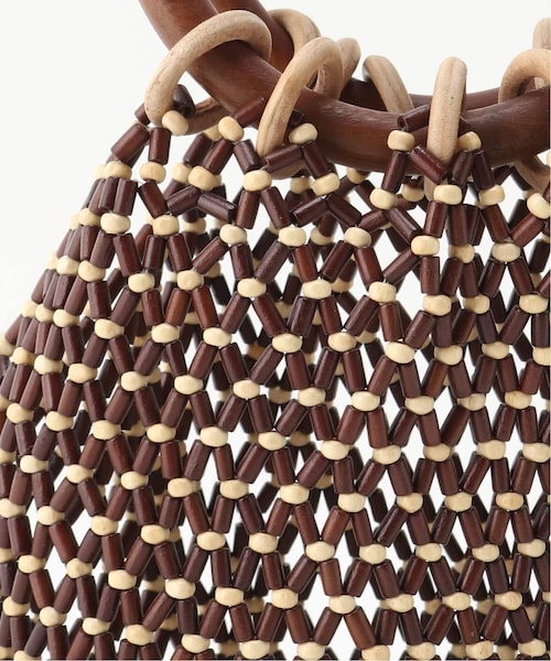 JOINT WORKS(ジョイントワークス)の「サークルハンドウッドビーズBAG◆(バッグ・ブラウン/フリー/残り3点)」の12枚目の写真