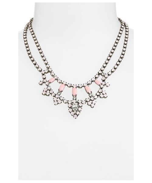 TOM BINNS（トムビンズ）の「Tom Binns 'Neopolitano' Crystal Necklace（ネックレス・Silver/ Pink）」の2枚目の写真