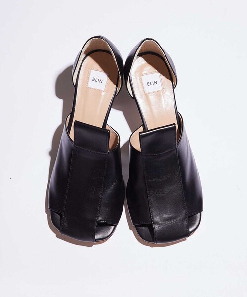 ELIN（エリン）の「スクエアトゥセパレートパンプス（シューズ・レディース・BLACK/BEIGE・XS/S/M）」の10枚目の写真