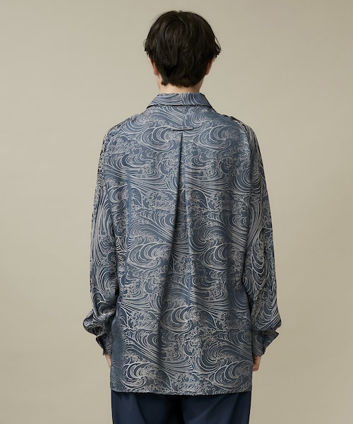 ETHOSENS/エトセンス　Wave pattern shirts/総柄シャツ ETHOSENS/エトセンス Wave pattern shirts/総柄シャツ