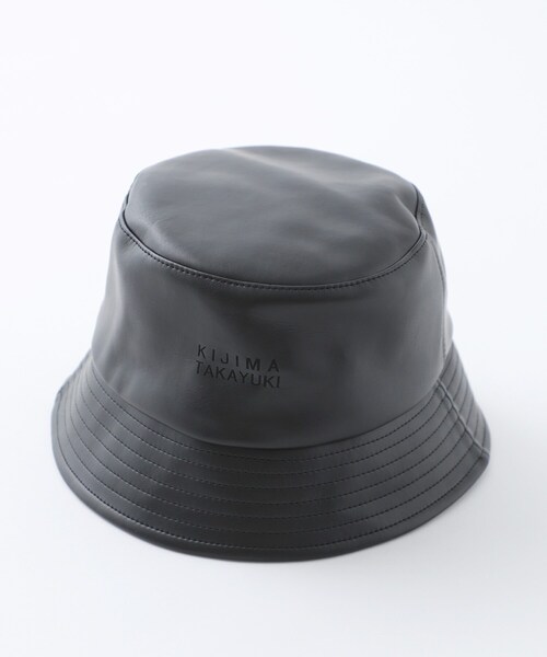 KIJIMA TAKAYUKI（キジマ タカユキ）の「ECO LEATHER BUCKET HAT