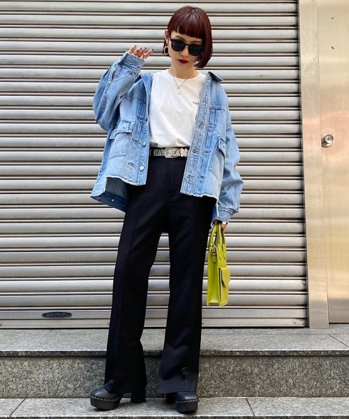 PAGEBOY（ページボーイ）の「サイドスリットフレアパンツ