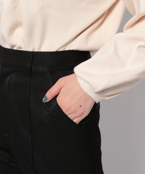 PAGEBOY(ページボーイ)の「サイドスリットフレアパンツ(パンツ・レディース・ブラック/グレージュ/ワインレッド・S/M)」の14枚目の写真