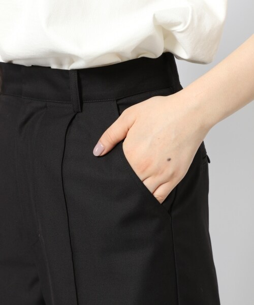 PAGEBOY（ページボーイ）の「セットアップダブルクロスパンツ（パンツ・レディース・ブラック/グレージュ/シアン・S/M）」の12枚目の写真