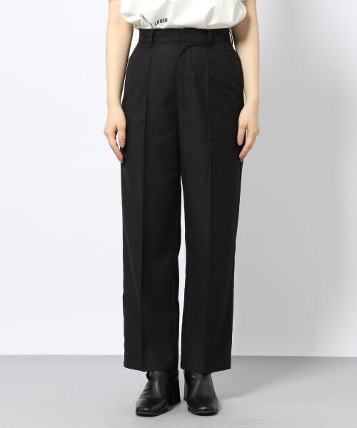 PAGEBOY（ページボーイ）の「セットアップダブルクロスパンツ（パンツ・レディース・ブラック/グレージュ/シアン・S/M）」の8枚目の写真