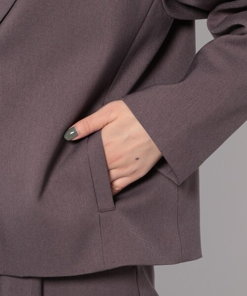 PAGEBOY（ページボーイ）の「ウールライクセットアップジャケット（ジャケット/アウター・レディース・ブラック/グレージュ/モクモカ・F）」の20枚目の写真