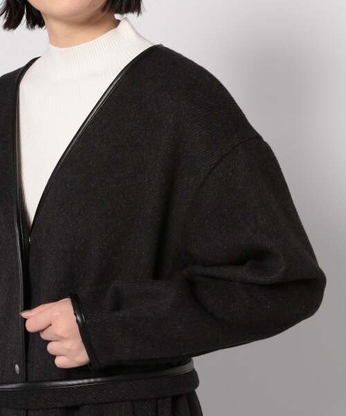 PAGEBOY（ページボーイ）の「【WEB先行予約】Ｗフェイスパイピングコート（ジャケット/アウター・レディース・ブラック/グレージュ・F）」の16枚目の写真