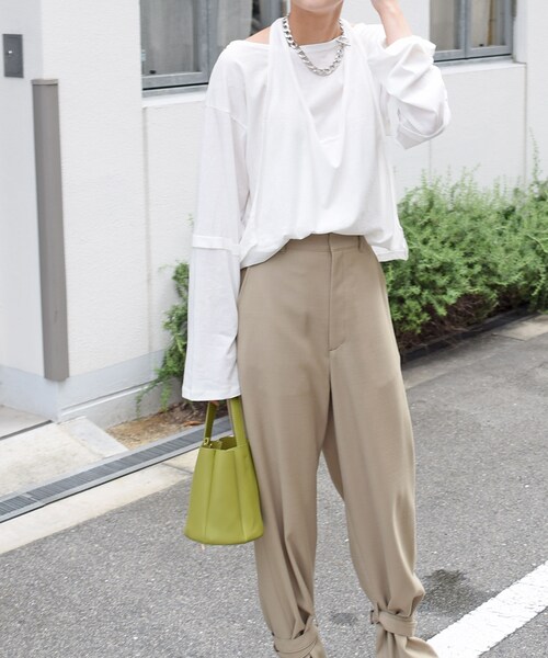 no brand(ノーブランド)の「ホルターレイヤードロンTEE(Tシャツ/カットソー・レディース・その他)」の2枚目の写真