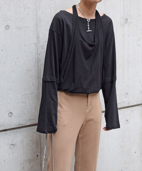 no brand(ノーブランド)の「ホルターレイヤードロンTEE(Tシャツ/カットソー・レディース・その他)」の8枚目の写真