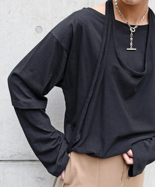 no brand(ノーブランド)の「ホルターレイヤードロンTEE(Tシャツ/カットソー・レディース・その他)」の9枚目の写真