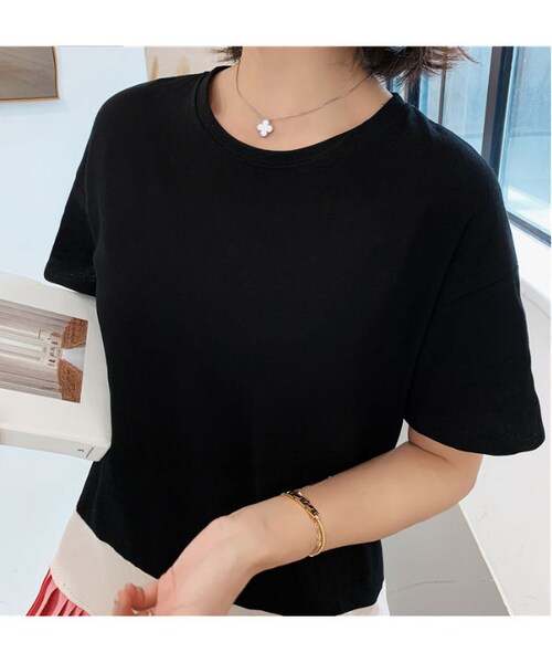 no brand（ノーブランド）の「バイカラー大人プリーツワンピース（ワンピース・レディース・その他）」の12枚目の写真