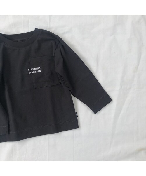 cache cache（カシュ カシュ）の「ARCH&LINE STANDCOTTON PK  TEE　 size1.2.4（Tシャツ/カットソー・キッズ・その他）」の2枚目の写真