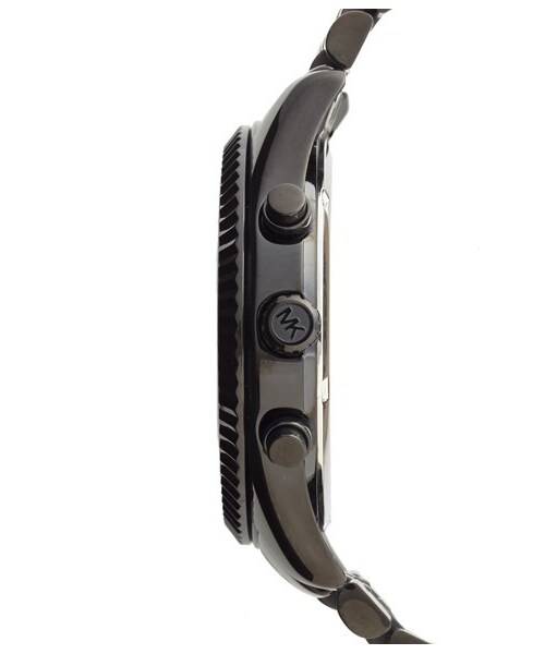 MICHAEL KORS（マイケルコース）の「MICHAEL Michael Kors Michael Kors 'Large Lexington' Chronograph Bracelet Watch, 45mm（アナログ腕時計・Black）」の4枚目の写真