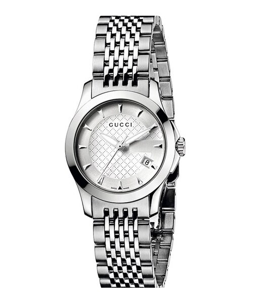 GUCCI（グッチ）の「Gucci 'G Timeless' Stainless Steel Bracelet Watch（アナログ腕時計・Silver）」の2枚目の写真