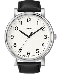 TIMEX | Timex® 'Easy Reader' Leather Strap Watch, 42mm(アナログ腕時計)