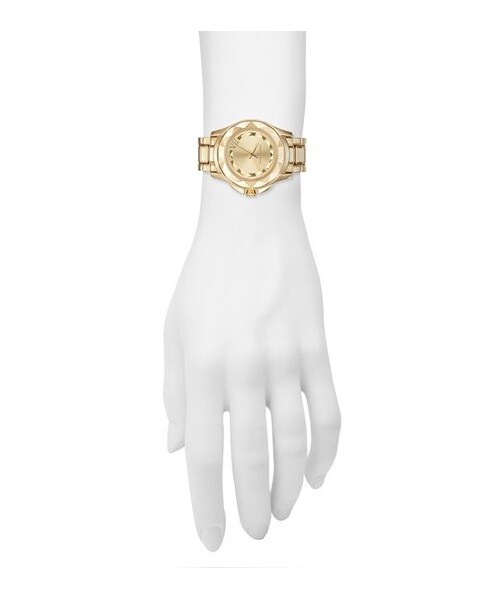 KARL LAGERFELD（カールラガーフェルド）の「KARL LAGERFELD '7' Faceted Bezel Bracelet Watch, 36mm（アナログ腕時計）」 - WEAR