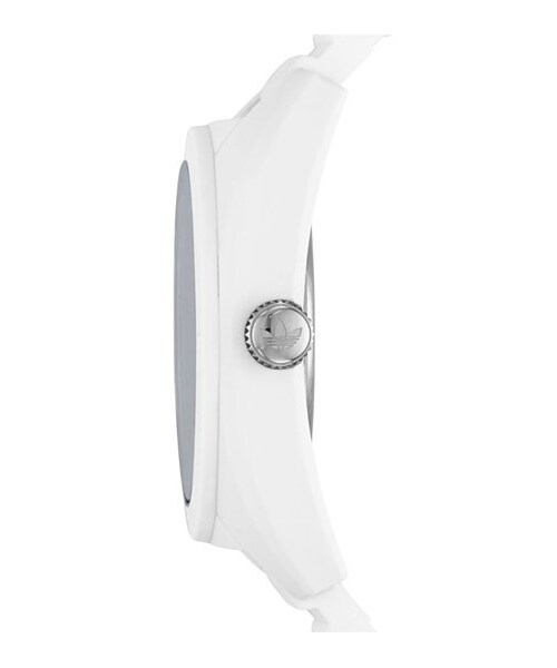 adidas（アディダス）の「adidas Originals 'Santiago' Silicone Strap Watch, 42mm（アナログ腕時計・White）」の4枚目の写真