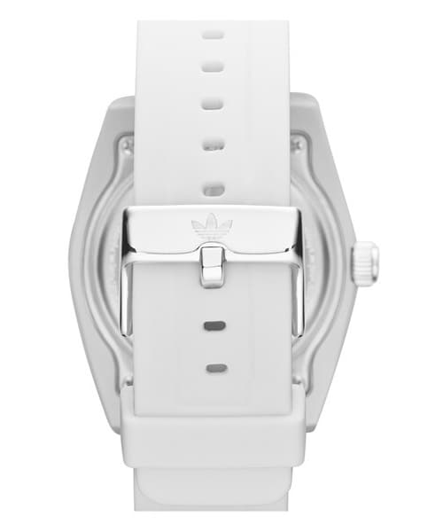 adidas（アディダス）の「adidas Originals 'Santiago' Silicone Strap Watch, 42mm（アナログ腕時計・White）」の3枚目の写真