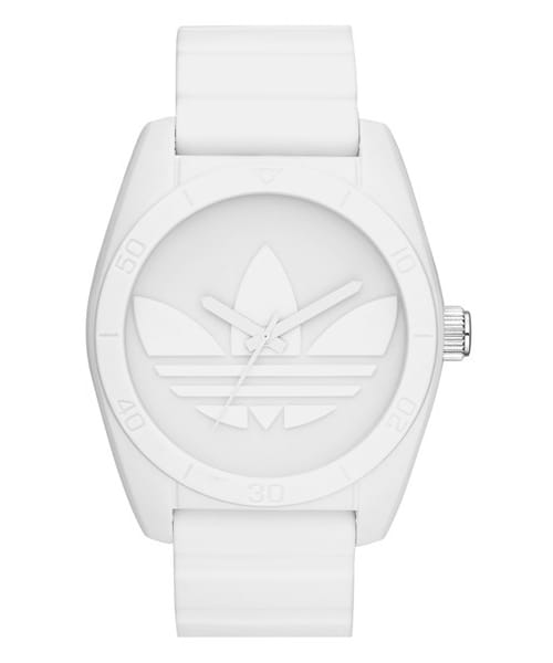adidas（アディダス）の「adidas Originals 'Santiago' Silicone Strap Watch, 42mm（アナログ腕時計・White）」の2枚目の写真