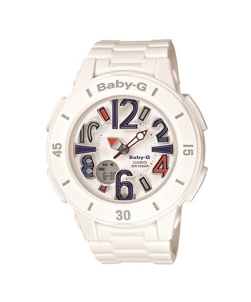 BABY-G(ベイビージー)の「Baby-G Floating Index Watch, 43mm(アナログ腕時計・White)」の2枚目の写真