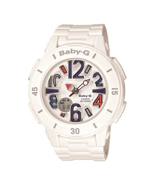 BABY-G(ベイビージー)の「Baby-G Floating Index Watch, 43mm(アナログ腕時計・White)」の1枚目の写真