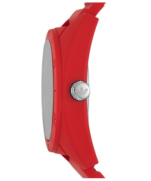 adidas（アディダス）の「adidas Originals 'Santiago' Silicone Strap Watch, 42mm（アナログ腕時計・Red）」の4枚目の写真