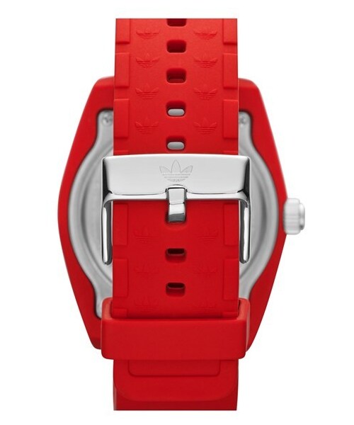 adidas（アディダス）の「adidas Originals 'Santiago' Silicone Strap Watch, 42mm（アナログ腕時計・Red）」の2枚目の写真