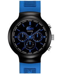 LACOSTE | Lacoste 'Boreno' Chronograph Silicone Strap Watch, 44mm(アナログ腕時計)
