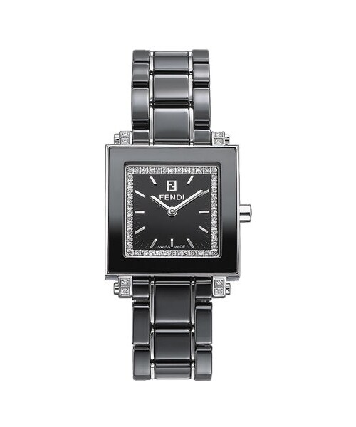 Fendi（フェンディ）の「Fendi Ceramic Square Case Watch, 25mm（アナログ腕時計）」 - WEAR