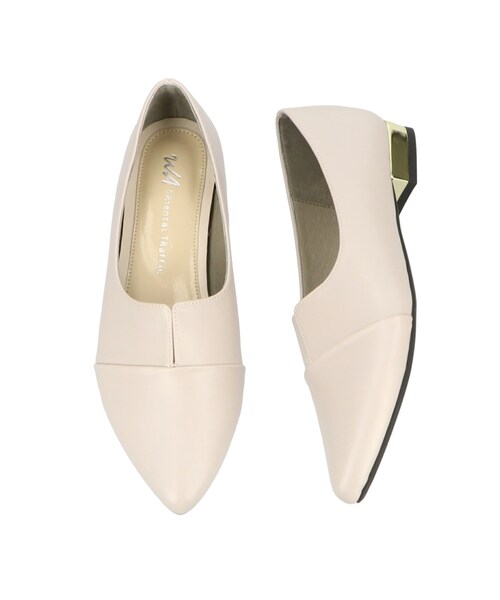 ORiental TRaffic(オリエンタルトラフィック)の「スリット切替フラットパンプス(その他・レディース・ブラック/ガンメタル/グレー・34(22.0cm)/35(22.5cm)/36(23.0cm)/37(23.5cm)/38(24.0cm)/39(24.5cm)/40(25.0cm)/41(25.5cm)/42(26.0cm))」の3枚目の写真