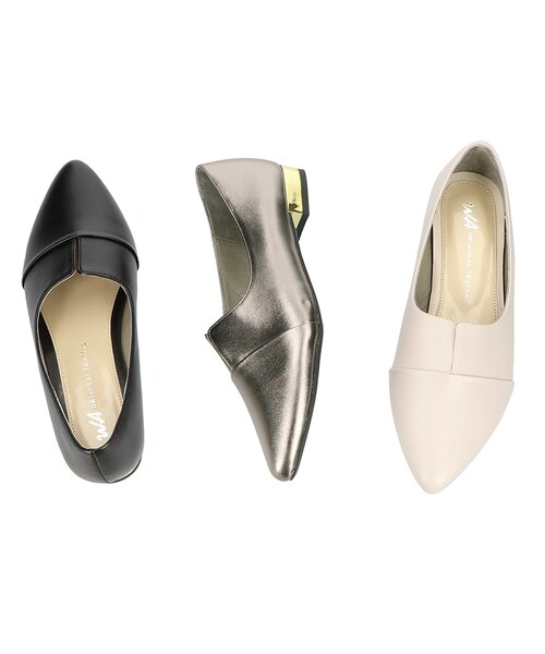 ORiental TRaffic(オリエンタルトラフィック)の「スリット切替フラットパンプス(その他・レディース・ブラック/ガンメタル/グレー・34(22.0cm)/35(22.5cm)/36(23.0cm)/37(23.5cm)/38(24.0cm)/39(24.5cm)/40(25.0cm)/41(25.5cm)/42(26.0cm))」の11枚目の写真