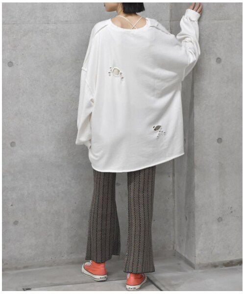 w closet(ダブルクローゼット)の「【Alley】ジャガードニットパンツ(パンツ・レディース・グリーン/ブラック・FREE/M/L)」の18枚目の写真