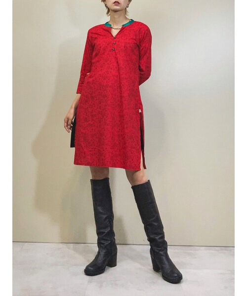 USED（ユーズド）の「Kari gari china design  red tunic-1336-8（チュニック・レディース・その他）」の3枚目の写真