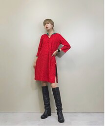 USED | Kari gari china design  red tunic-1336-8(チュニック)