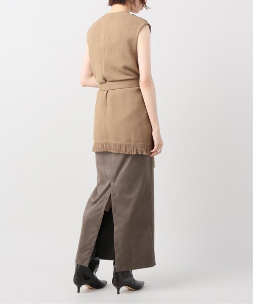 plage(プラージュ)の「Iラインフェイクスエードスカート(スカート・ブラウン/34/在庫なし/36/38/残り1点)」の6枚目の写真