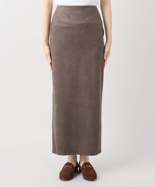 plage(プラージュ)の「Iラインフェイクスエードスカート(スカート・ブラウン/34/在庫なし/36/38/残り1点)」の7枚目の写真