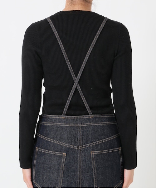 SLOBE IENA（スローブイエナ）の「《追加》LE DENIM ロングジャンパースカート◆（ワンピース/ドレス・キャメル/36/在庫あり/38）」の8枚目の写真