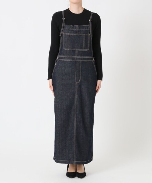 SLOBE IENA（スローブイエナ）の「《追加》LE DENIM ロングジャンパースカート◆（ワンピース/ドレス・キャメル/36/在庫あり/38）」の5枚目の写真