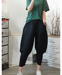 no brand（ノーブランド）の「夏桜＊プリーツプリーズ パンツ