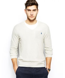 POLO RALPH LAUREN | Polo Ralph Lauren Jumper With V Neck in Slim Fit(ニット/セーター)