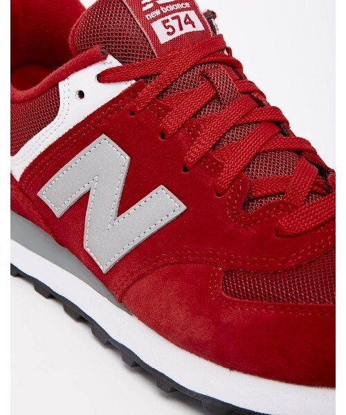 NEW BALANCE（ニューバランス）の「New Balance 574 Varsity Trainers（スニーカー・メンズ・red・8.5/7.5/5.5/9.5/11.5/10.5）」の3枚目の写真
