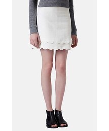 TOPSHOP | Topshop Scallop Hem A-Line Skirt(スカート)